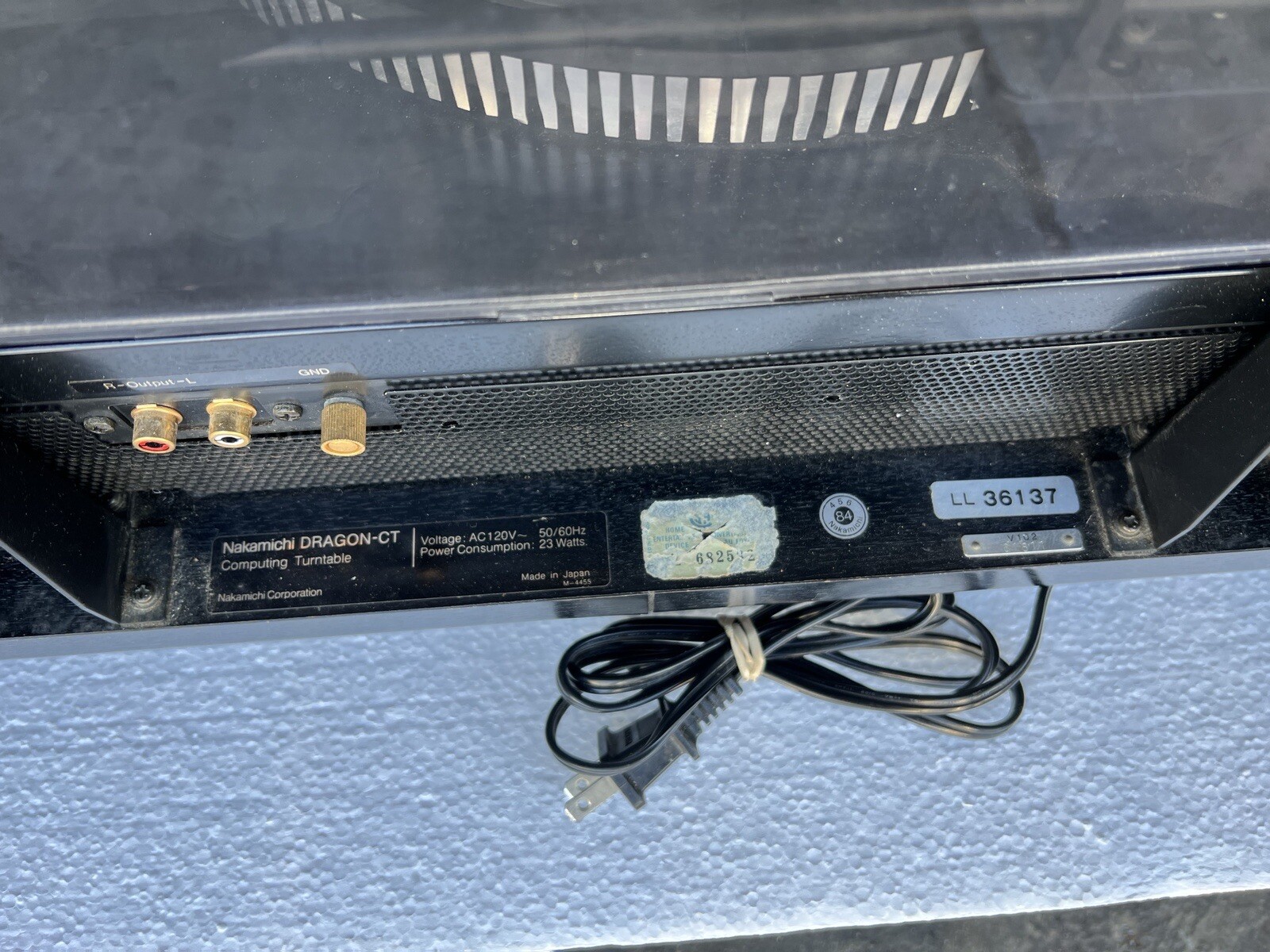 NAKAMICHI DRAGON-CT COMPUTING TURNTABLE - RARE