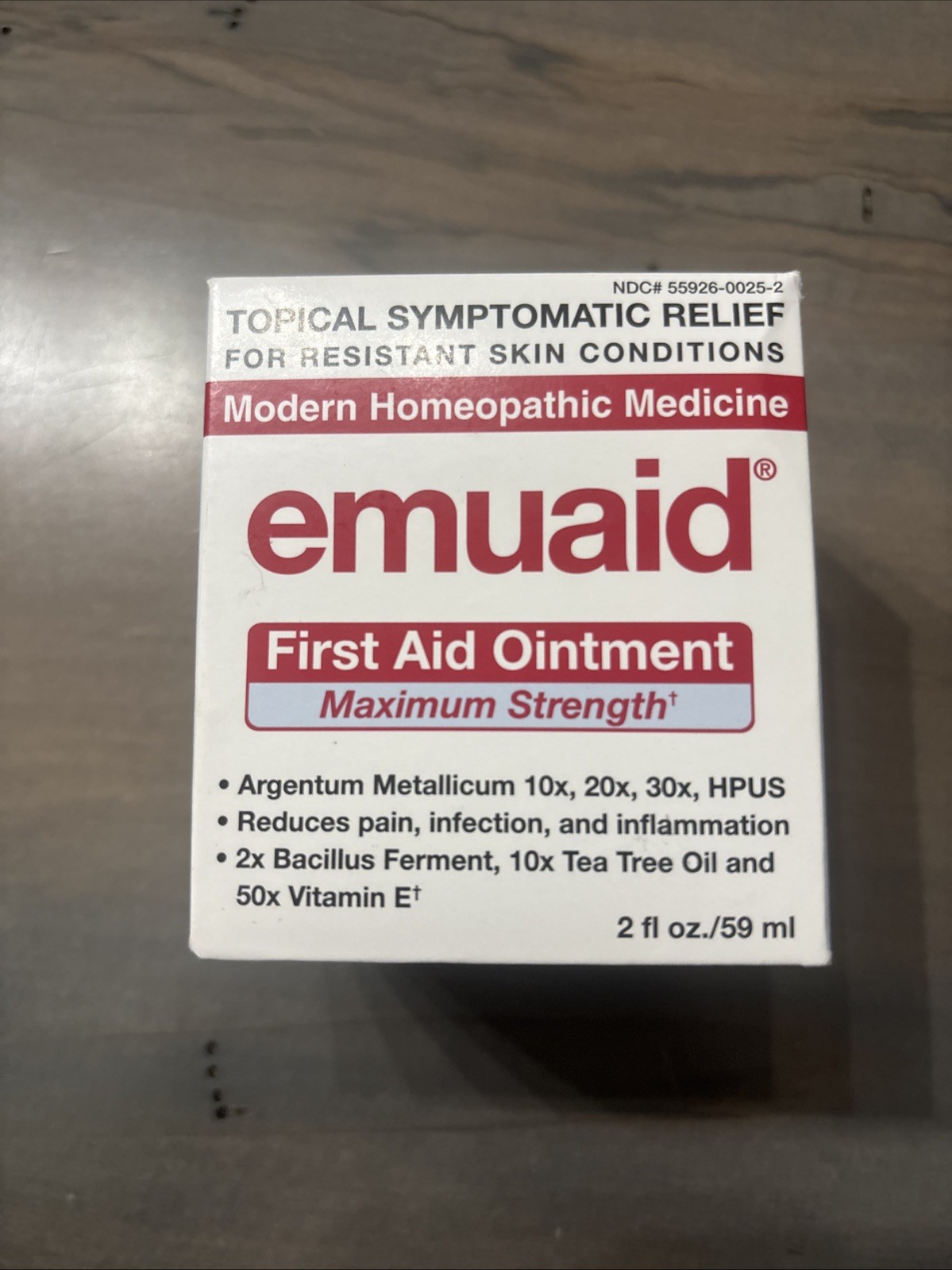 1 EMUAID Max Strength First Aid Ointment 2oz EXP  12/2025 Free Ship BIG JAR!!