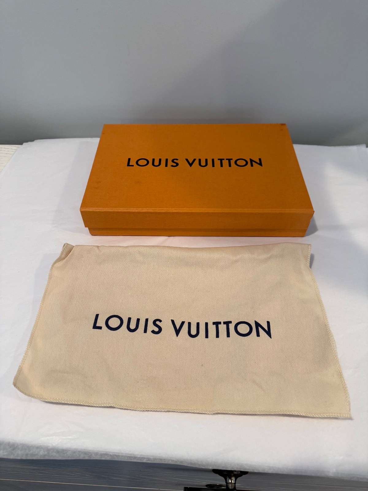 Louis Vuitton 12x8x2 Empty Box With Magnetic Closure & Dust Bag