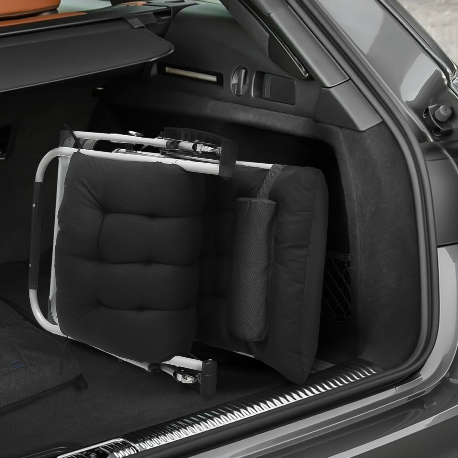 Foldable Outdoor Zero Gravity Chair Recliner Lounge Chaise w/Detachable Cushion