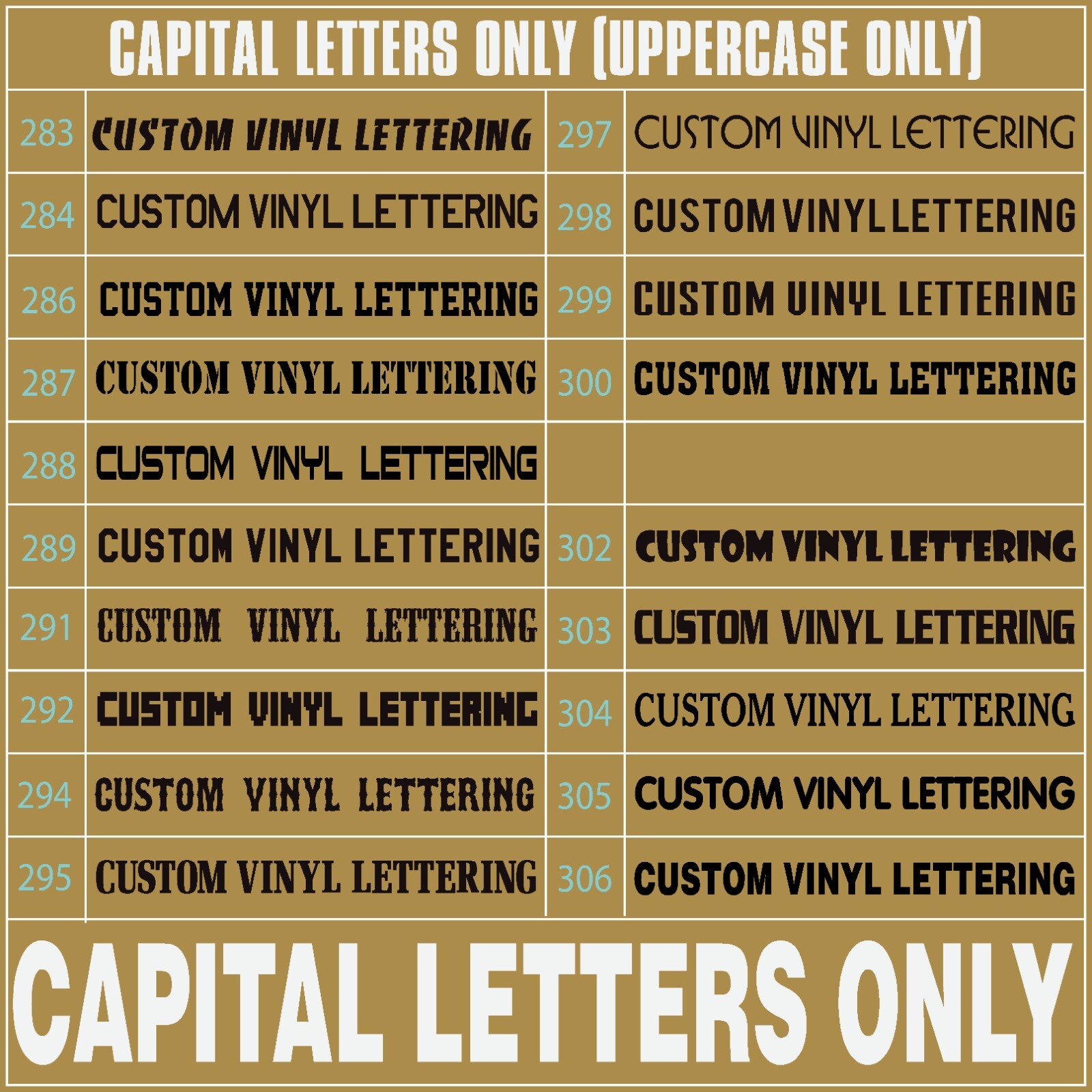 Custom Decal Vinyl Lettering Personalized Business Sign Text Name Vehicle Car