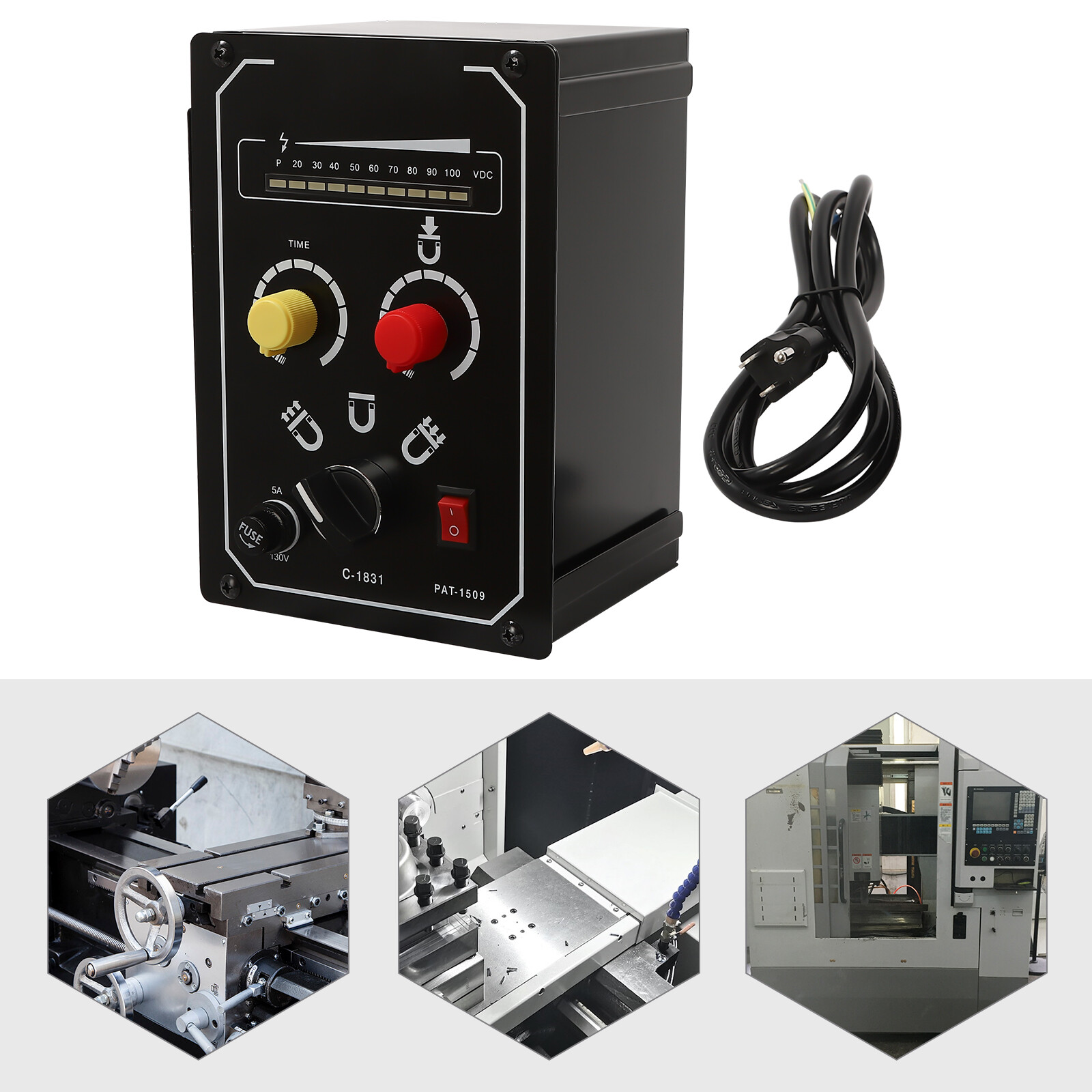 Electromagnetic Electro Magnetic Chuck Controller External Suction Cup Control