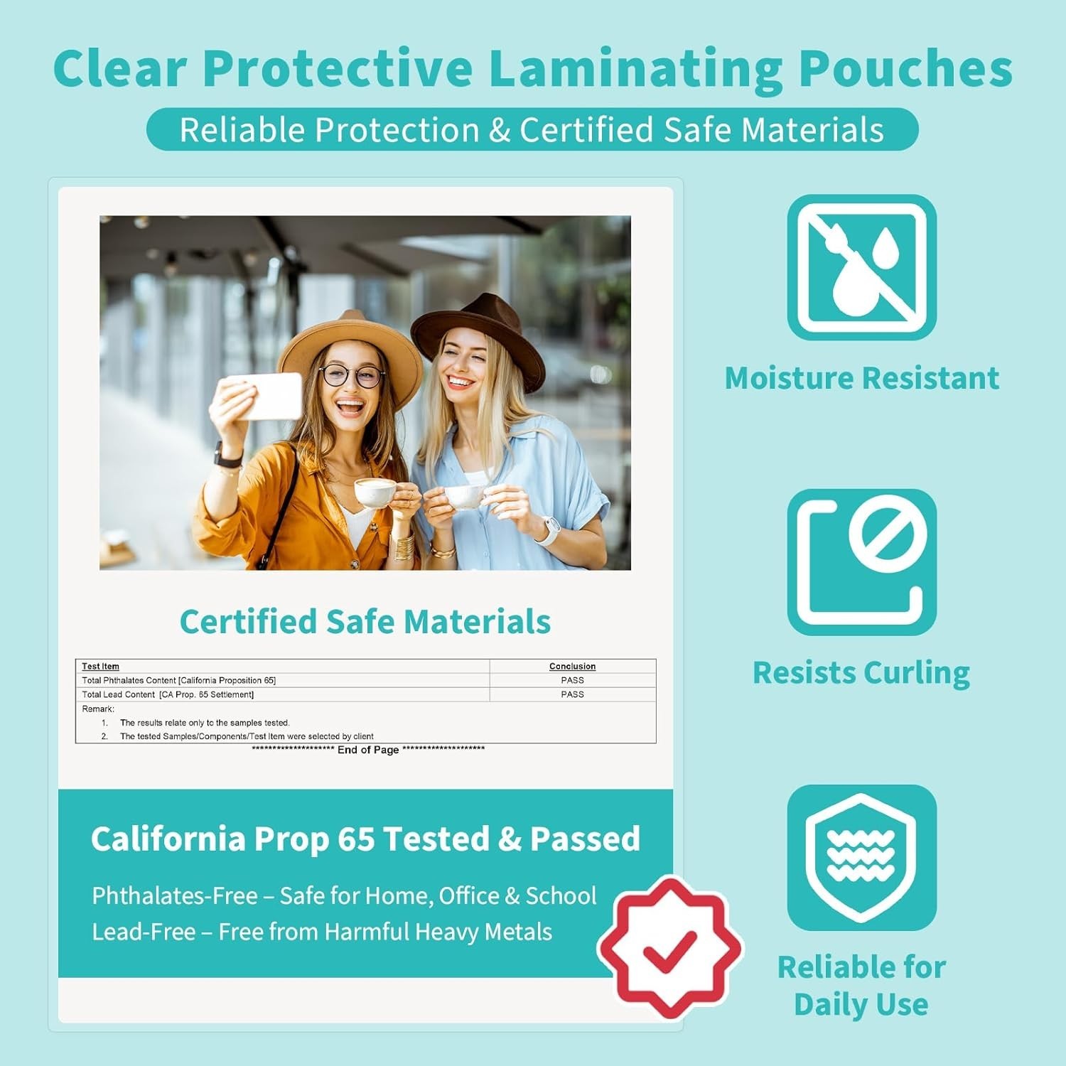 Ultra Clear Glossy Laminating Sheets, Letter Size, Heat Seal