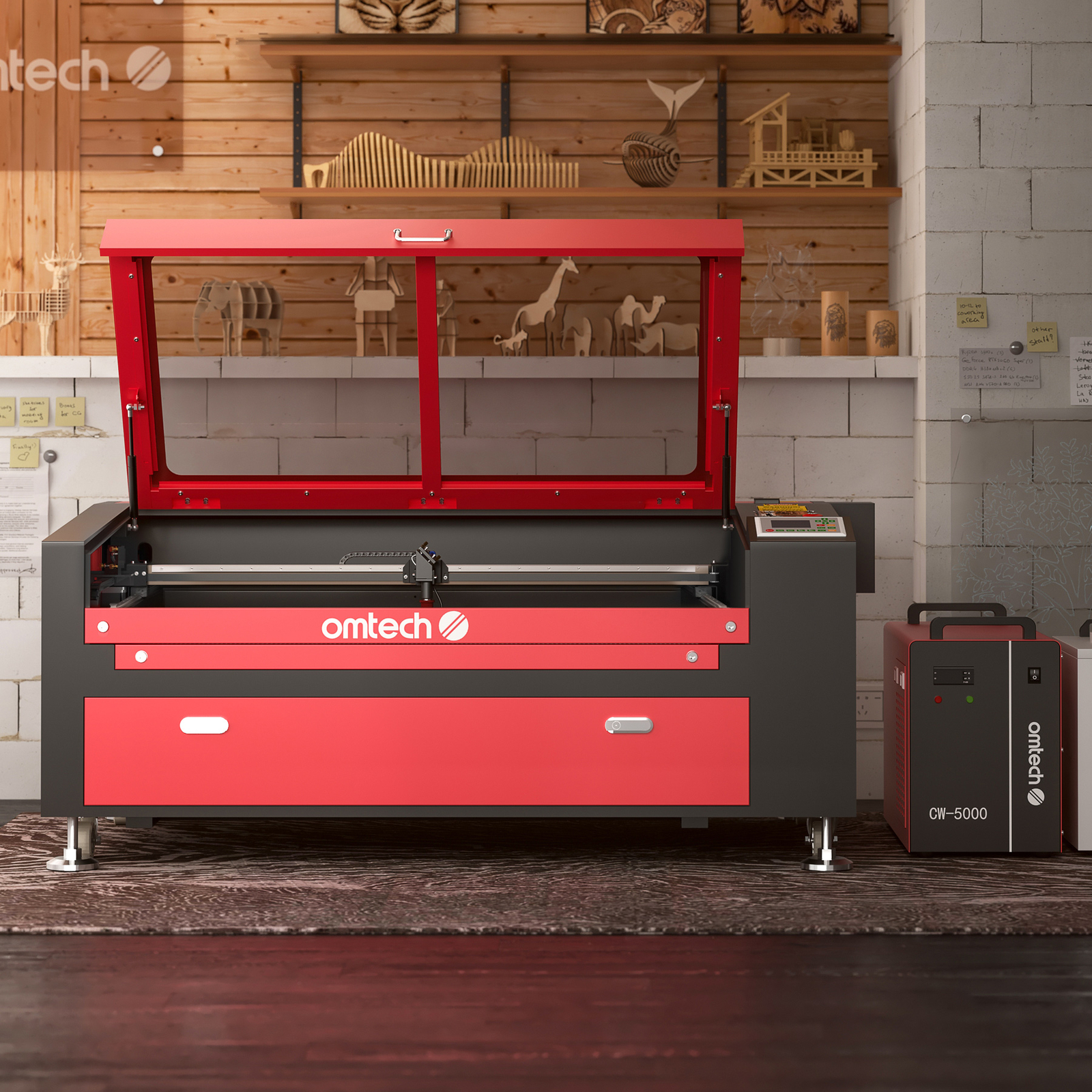 OMTech 24x40 100W CO2 laser Engraver Cutter Cutting Engraving Machine Autofocus