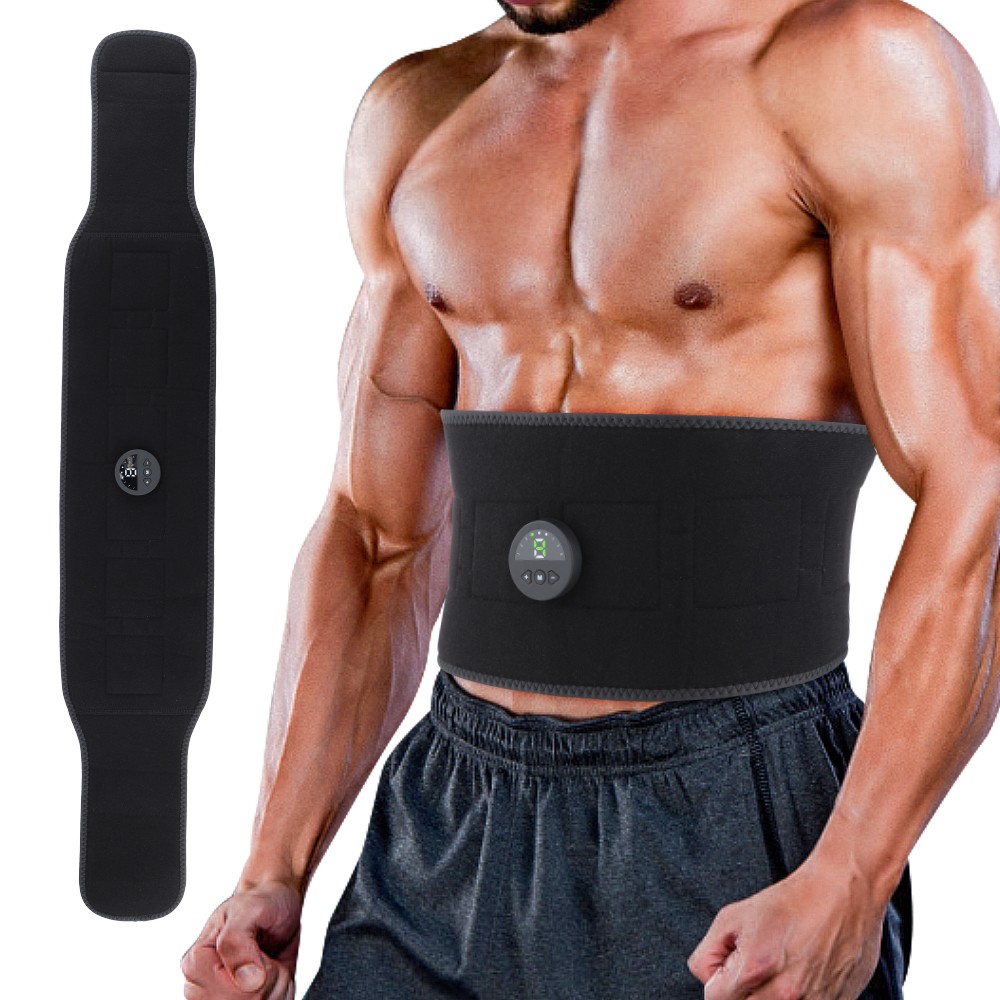Electric EMS Abdominal Muscle Toning Trainer ABS Stimulator Toner Fitness Belt