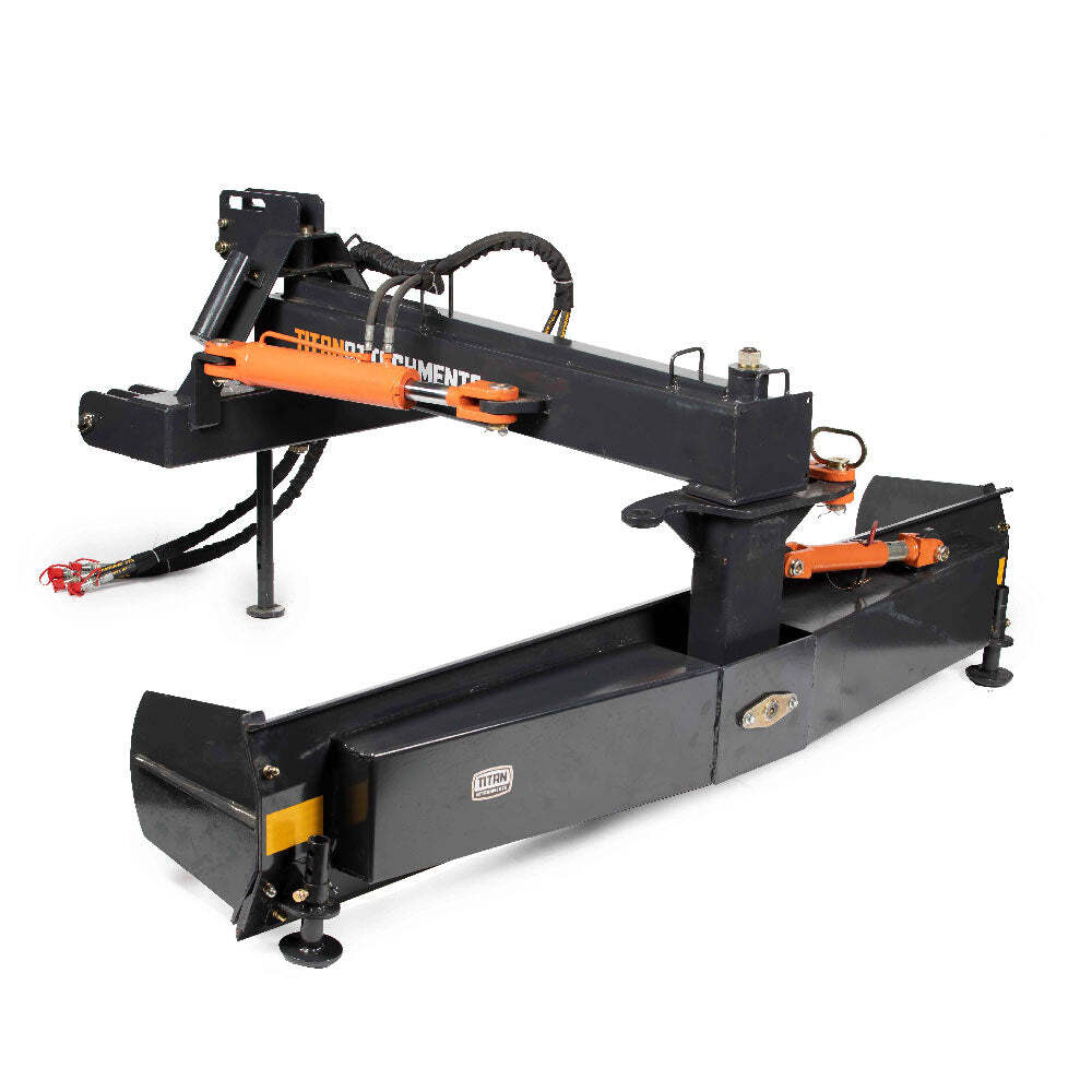 Titan Attachments 3 Point Hydraulic 6-Way 93" Rear Blade, Fits Cat 1 & 2 Tractor