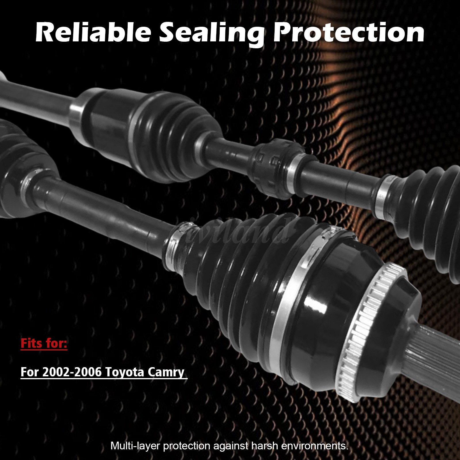 CV Half Shaft Axle For 2004-07 Toyota Highlander FWD Front Driver and Passenger