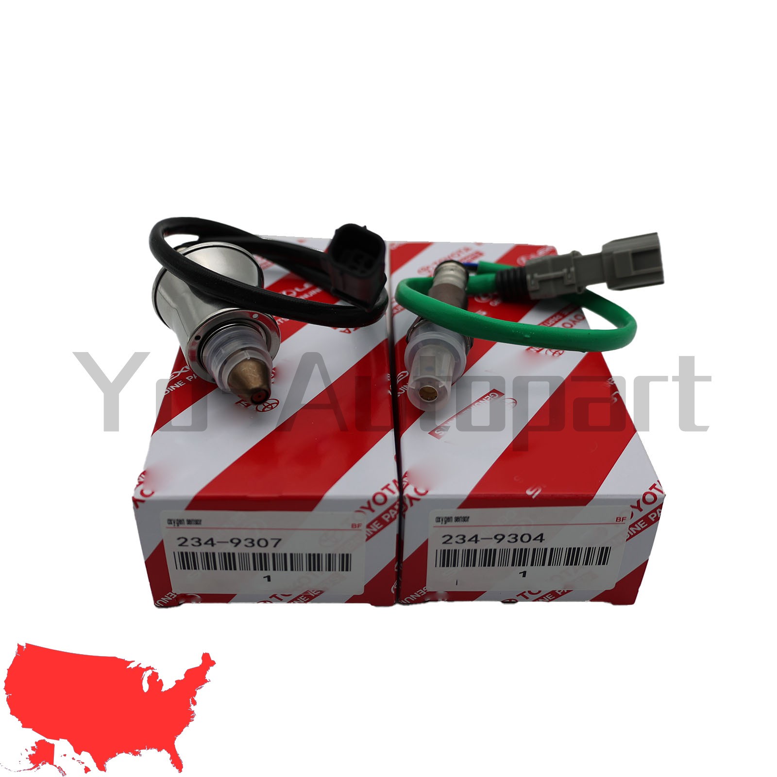 OEM 2× 234-9307 Up&Downstream Oxygen O2 Sensor For Toyota Camry 18-22 234-9304