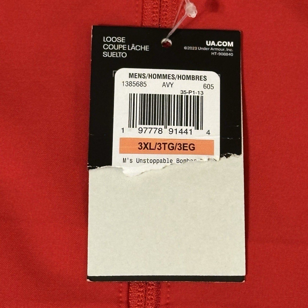 Under Armour Red Quarter Zip Pullover Jacket Mens 3XL Athletic Performance