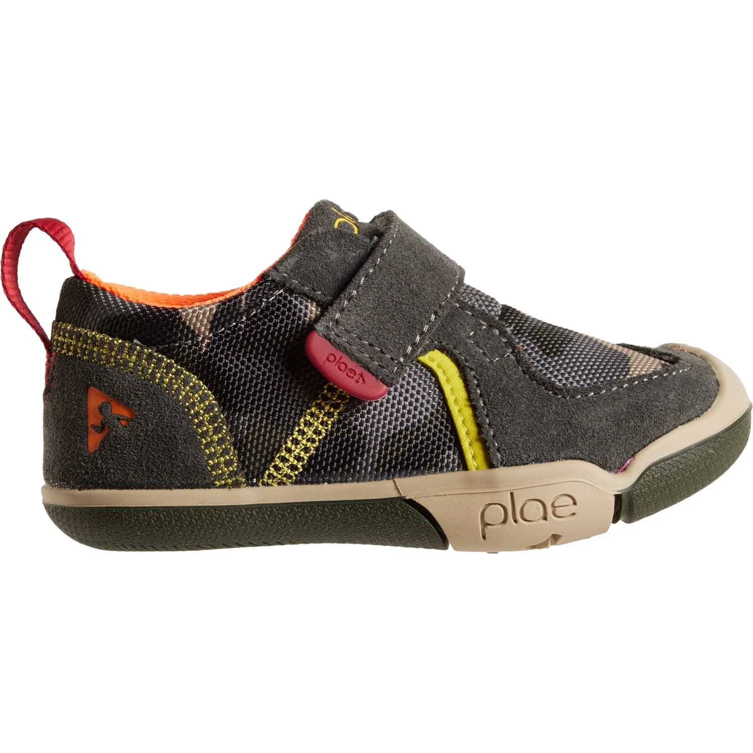 Plae Little Boys / Toddler Ty Sneakers - Leather - Raven / Camo *New in Box*