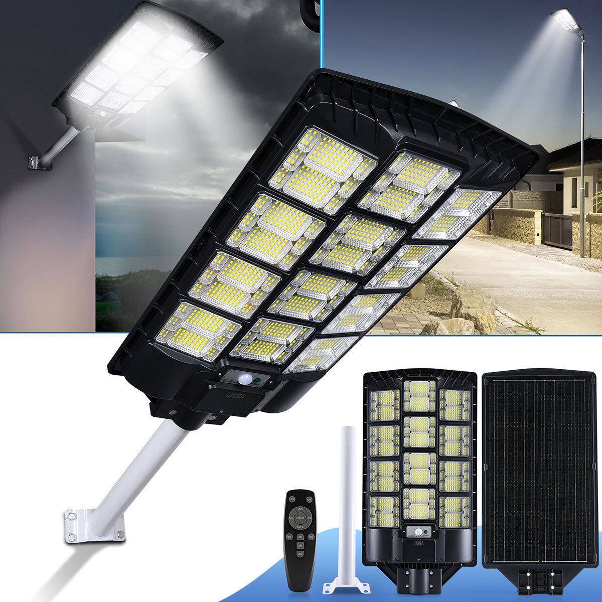 8700W Lamparas Luz Led Focos Solares Luces Exterior Para Patio Sensor De light