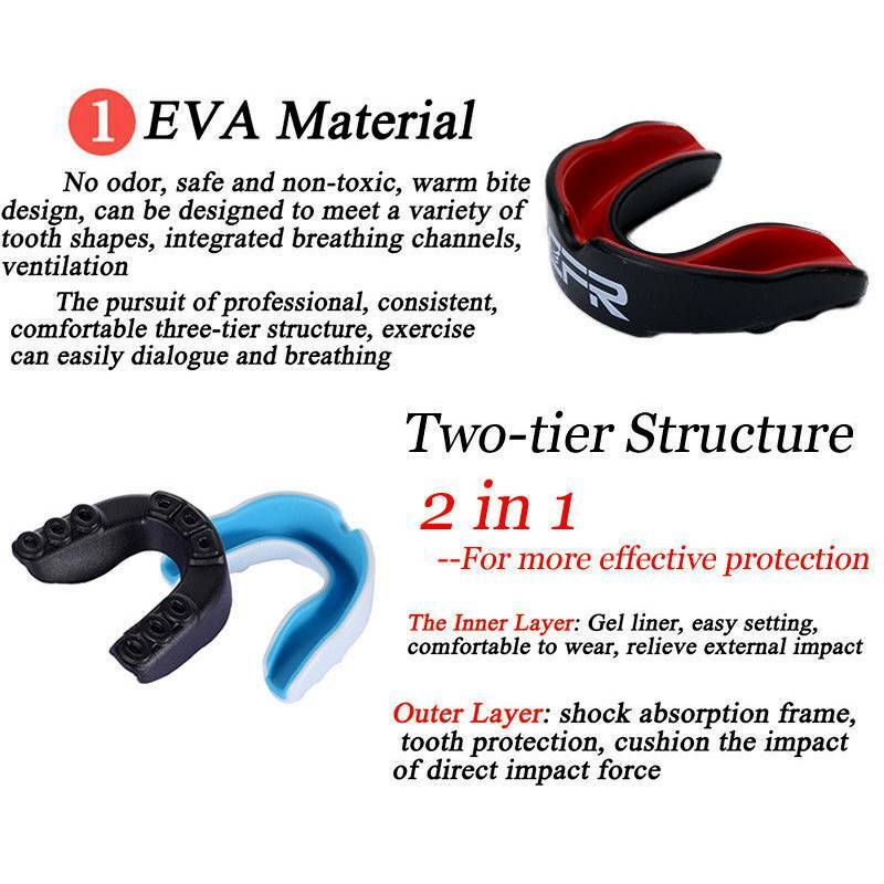 US Mouth Guard Gum Shield Bruxism Dental Teeth Protection Grinding Sports Boxing