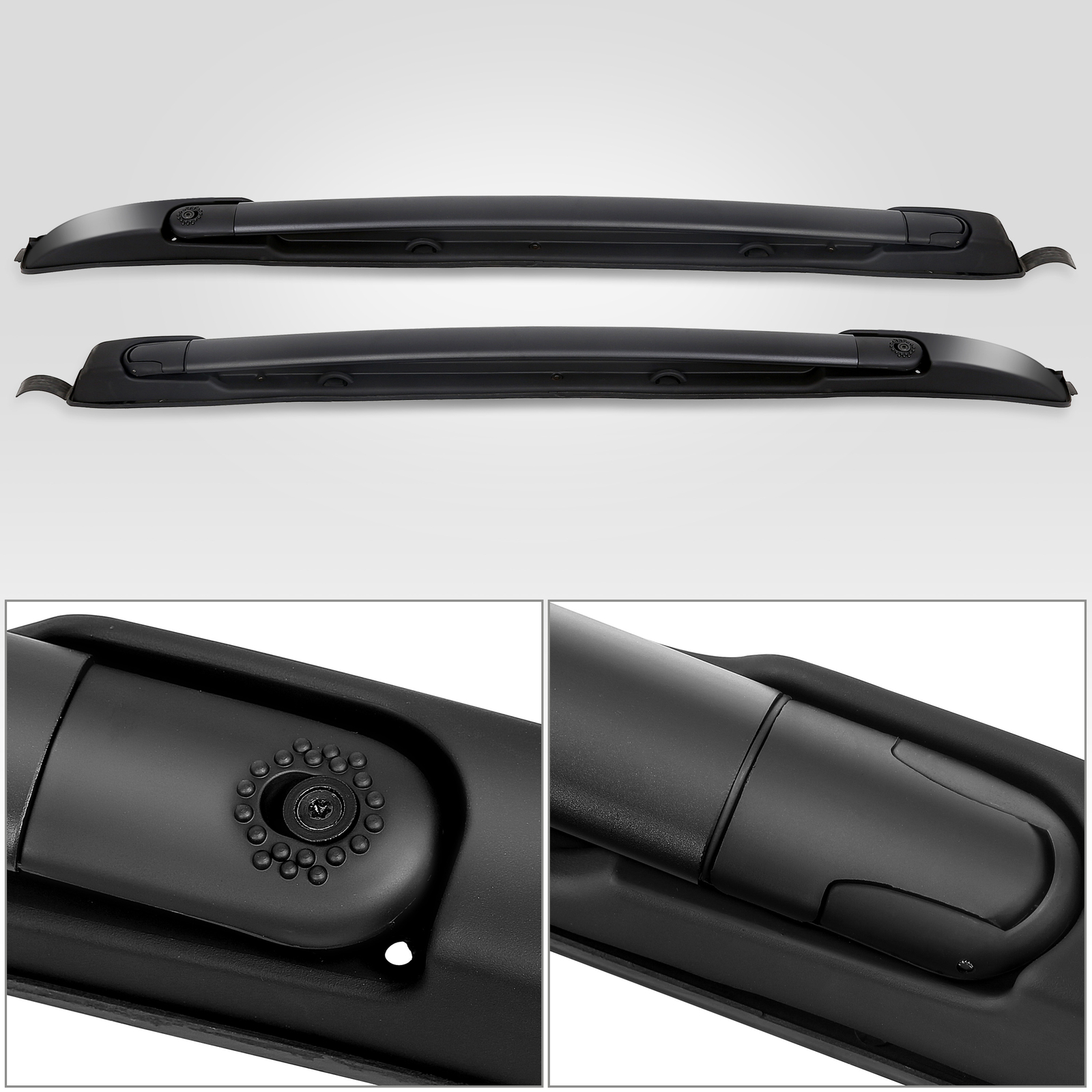 For Toyota Tacoma Double Cab 2005-2023 Top Roof Rack Cross Side Rails Bars Set