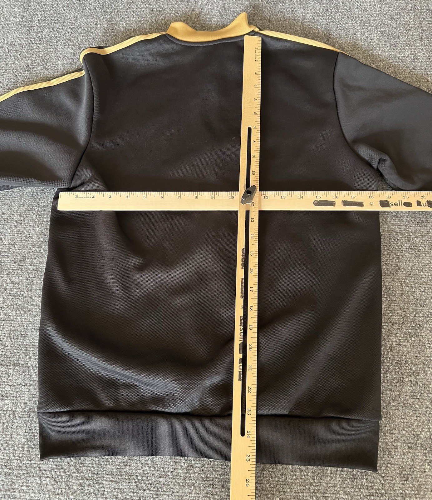 Los Angeles Football Club Mens Small Adidas Track Jacket Full Zip Black Gold