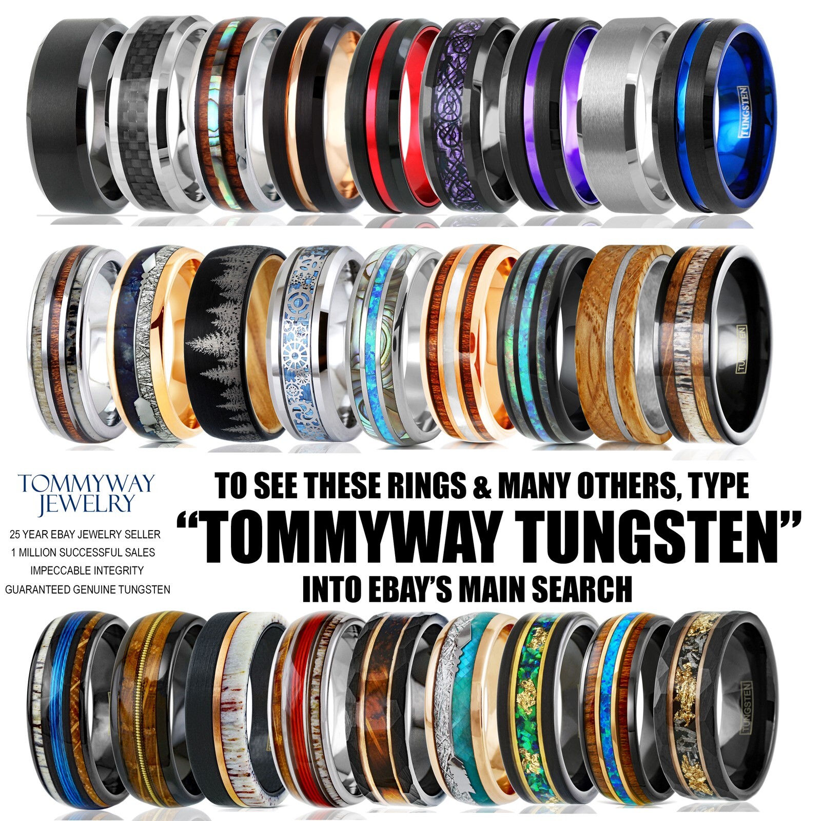 8mm Black Tungsten Carbide Emerald Green Flowing Sand Wedding Band Ring