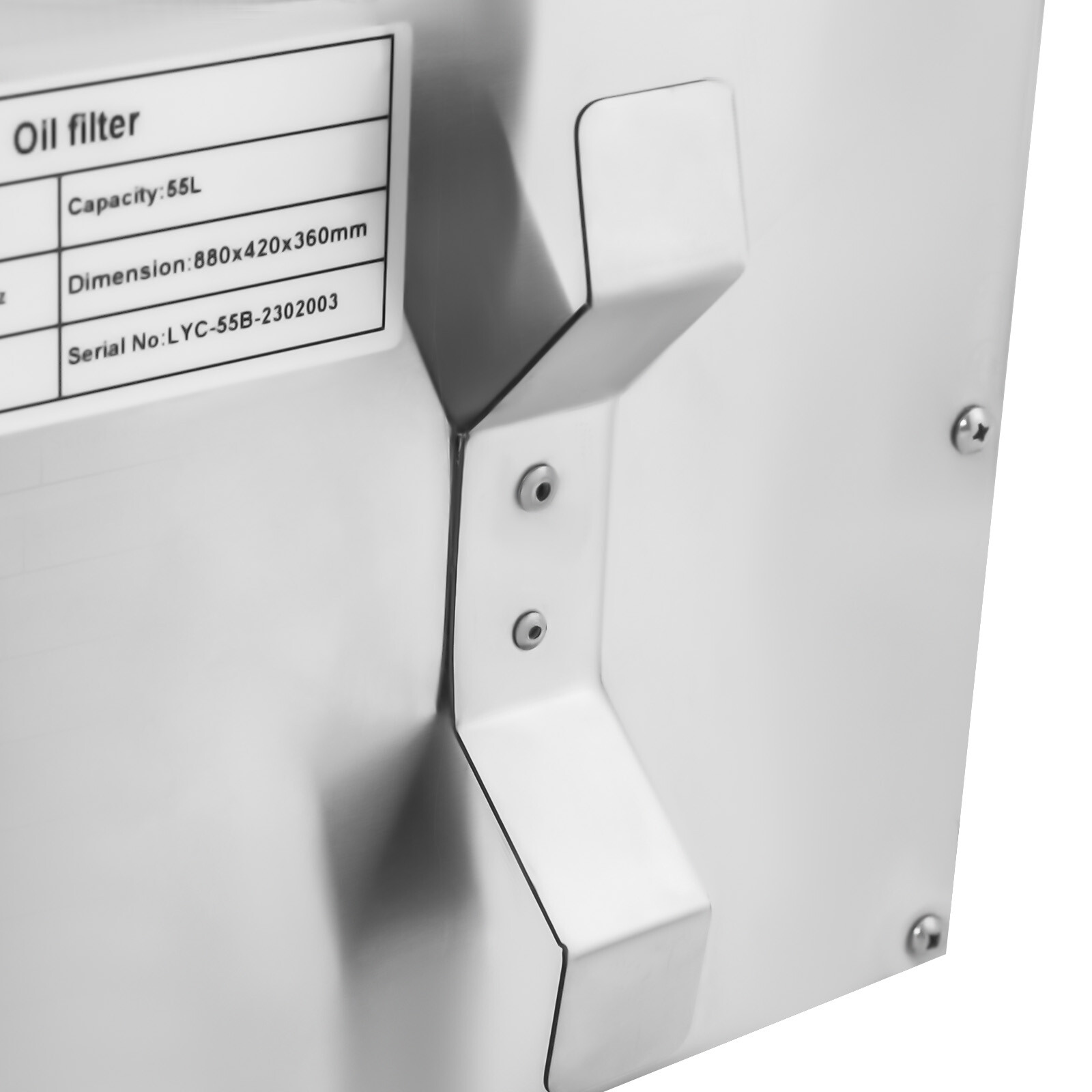 Fryer Oil Filter 55L Commercial Cooking Oil Filtration System Mobile Fryer Filte