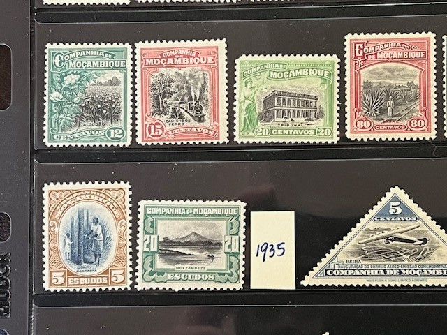 Mozambique Company 1892-1940 Nice Collection Mint Hinged in Stock Sheet 7A080S
