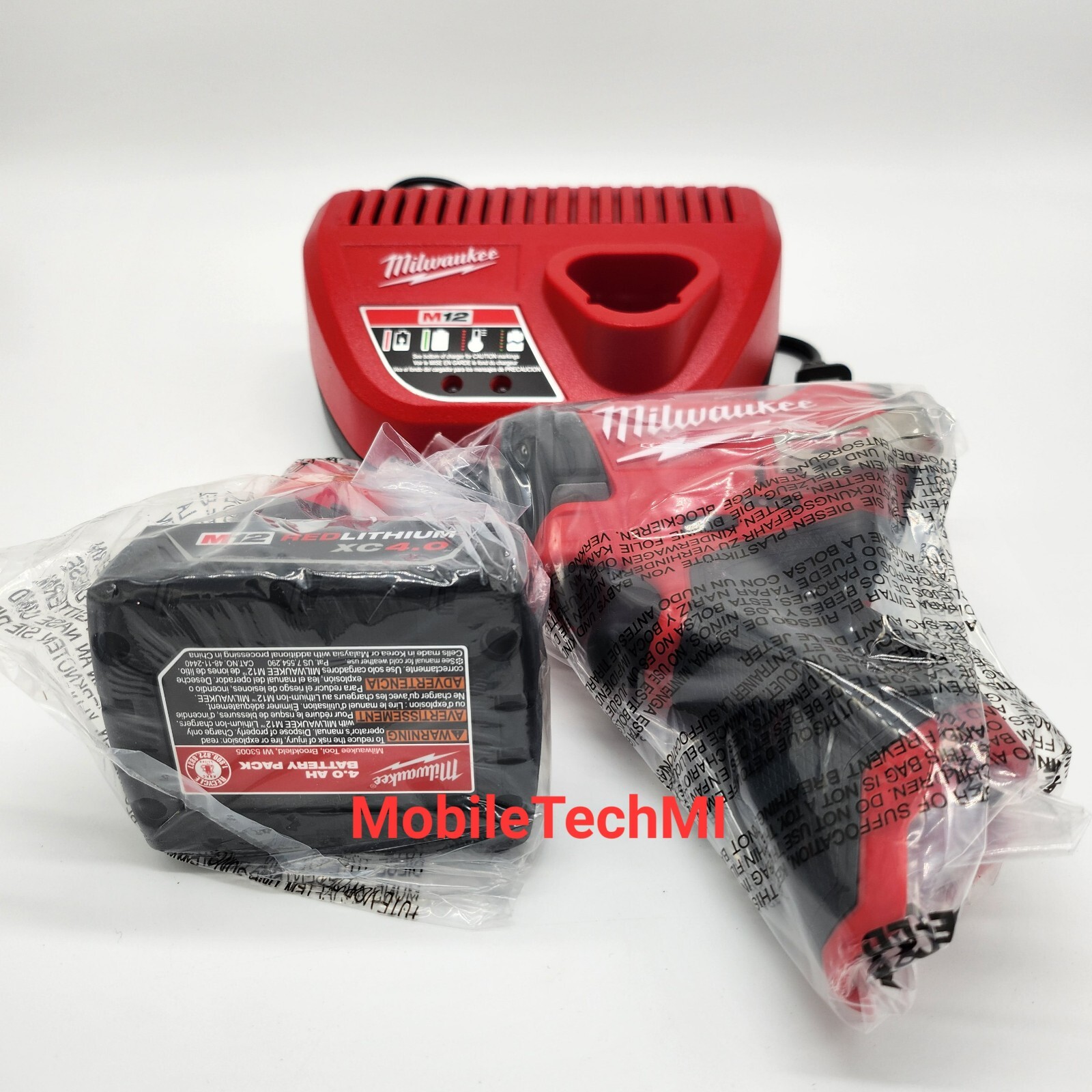 Milwaukee M12 FUEL 1/4" Impact Driver 3453-20+ 4.0Ah Battery Charger Kit GEN 3