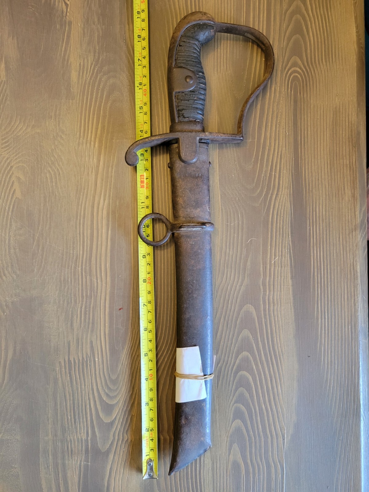 Imperial German Sword Cut-Down w/ Scabbard dated "1894"