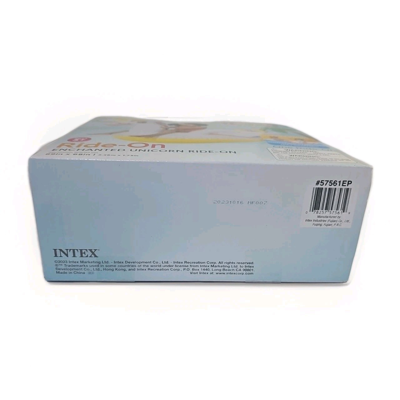 Intex Inflatable Enchanted Unicorn Ride ON 57561EP Approximate Deflated 89"X 68"