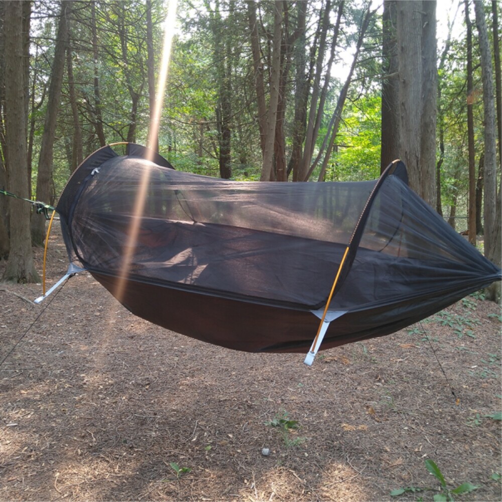 440lbs 1/2 Person Camping Hammock Tent Hanging Sleeping Bed with Mosquito Net US