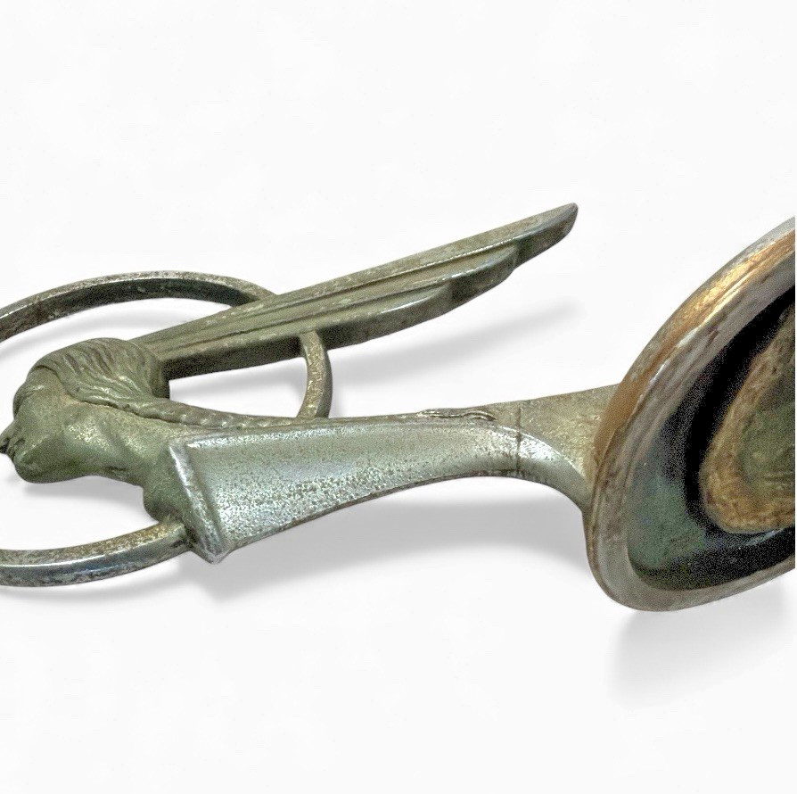 OEM 1934 Pontiac Hood Ornament Unrestored Mounted on Wood Base