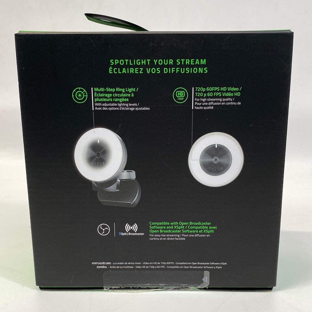 Razer Kiyo Broadcasting Camera w/ Illumination ‎RZ19-0232