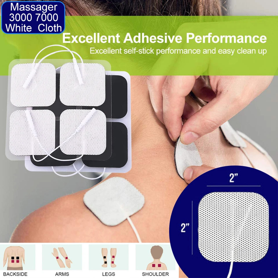40 TENS Electrode Pads EMS Replacement Unit 7000 3000 2x2 Muscle Stimulator BULK