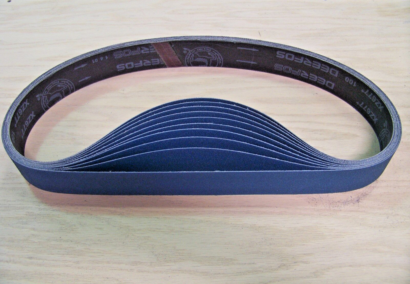 PREMIUM  ZIRCONIA,  X-WEIGHT  SANDING  BELTS  1" X 42",  10 - PACK,  60-GRIT