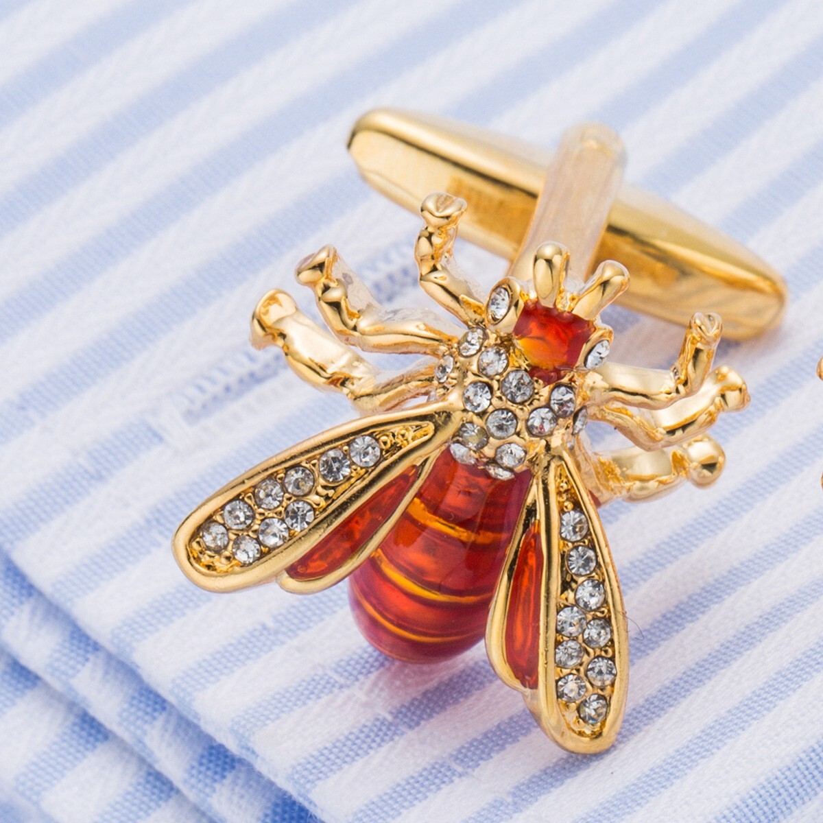 Bee Shape Vintage Men Cufflinks Jewelry Classic Cuff Link 1 Pair of Shirt Links