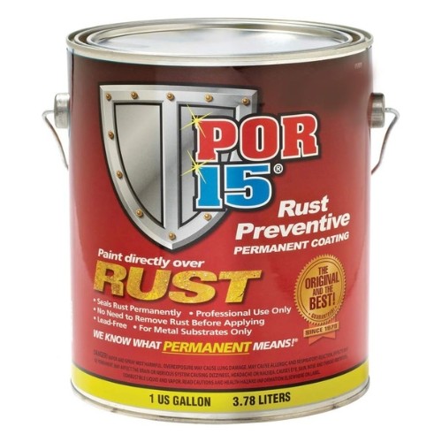 POR-15 45401 Rust Preventive Coating, Semi Gloss Black, 1 Gallon