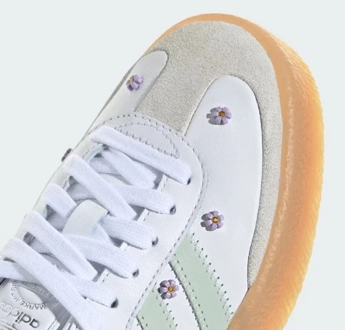 Adidas Women's Sambae Floral White/Linen Green JS3954