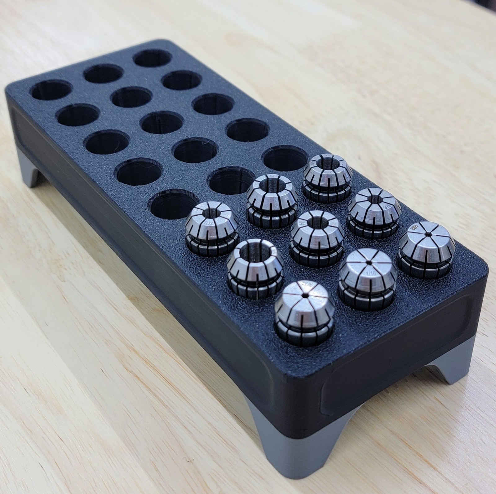 ER16 ER20 ER25 ER32 Collet Organizer Tray CNC Machine Shop Storage Holder