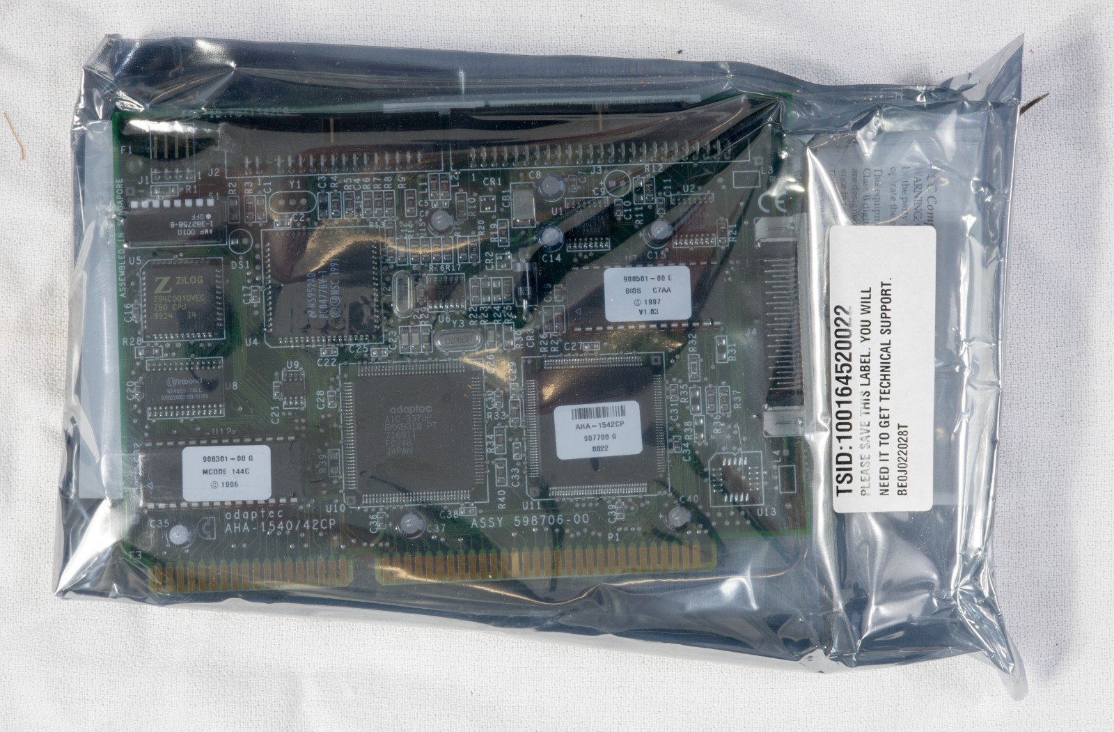 Vintage Adaptec AHA-1542CP 16 bit ISA SCSI Controller NEW NOS