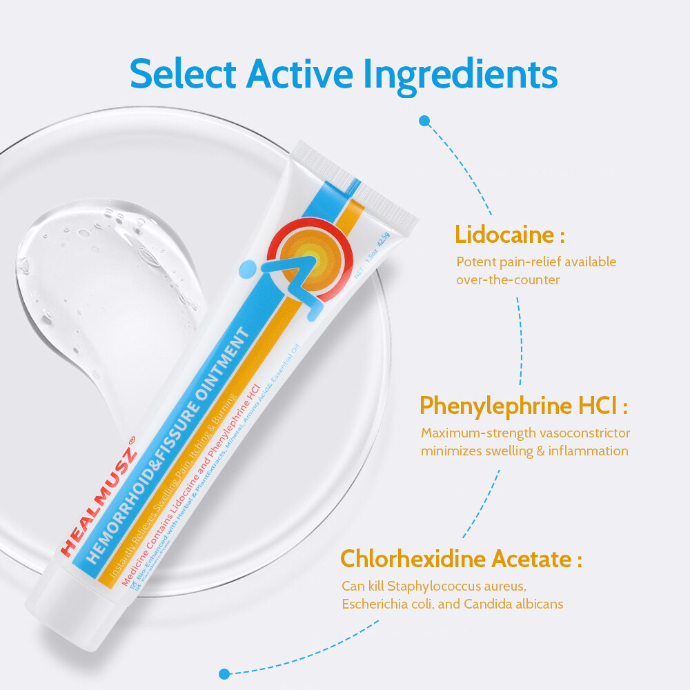Hemorrhoids Remove Ointment Herbal Cream Relief Piles Pain Reduce Itching 42.5g