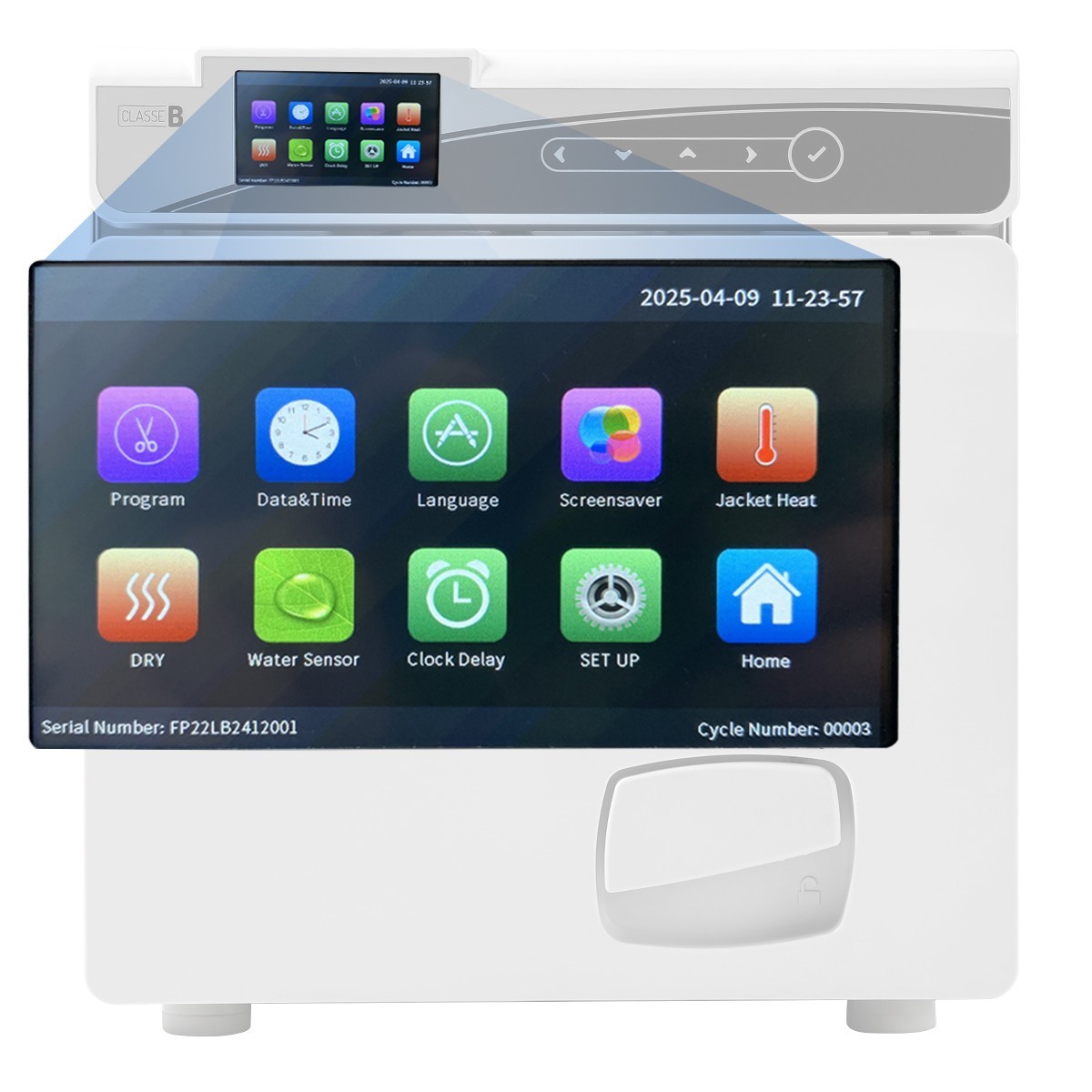 22L/17L Dental Class B Medical Autoclave Vacuum Steam Sterilizer with printer