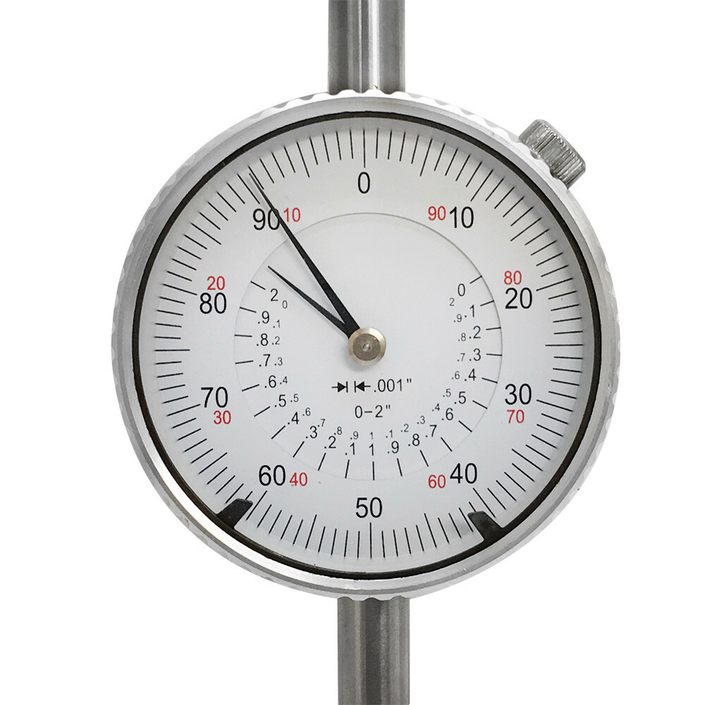 0-2 Inch Dial Indicator Travel Dial Indicator .001 Grad Lathe Precision Tool