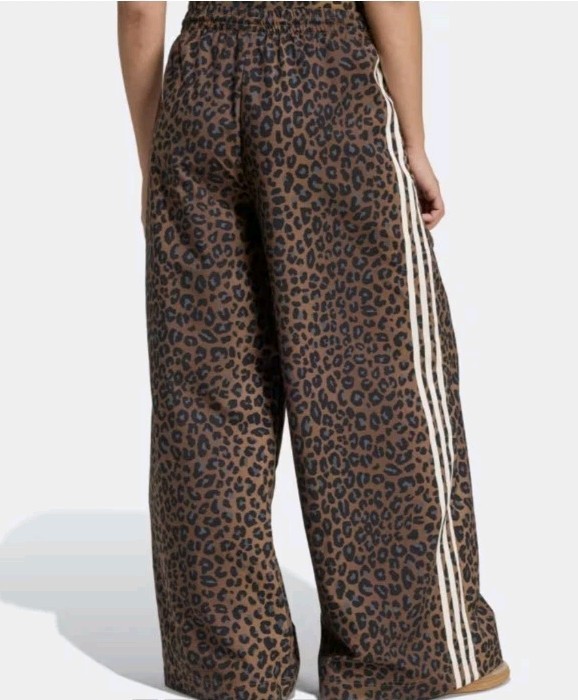 Adidas Leopard Firebird Oversized Track Pants S Small Nwt New 100% Authentic