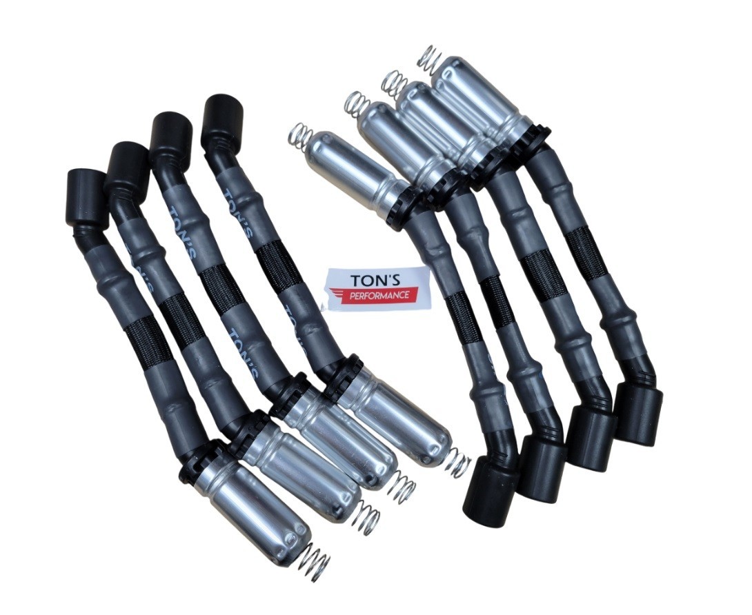 Black Sleeved LS Car Spark Plug Wire Set 10mm Wires for LS1 LS2 LS3 L99 L76 L77