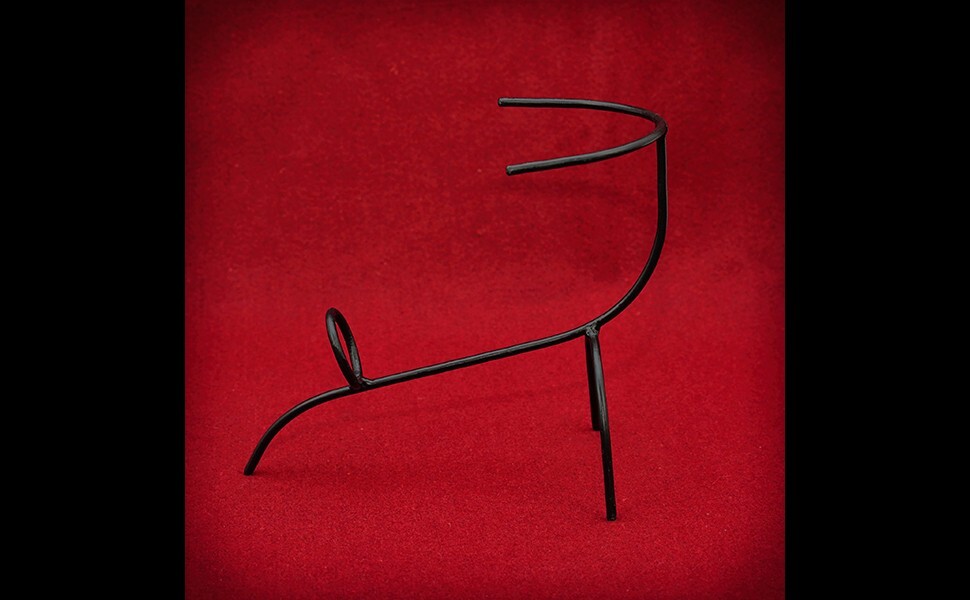 Medieval Horn Holder Twisted Iron Hand Forged Viking Knight Drinking Mead Rack