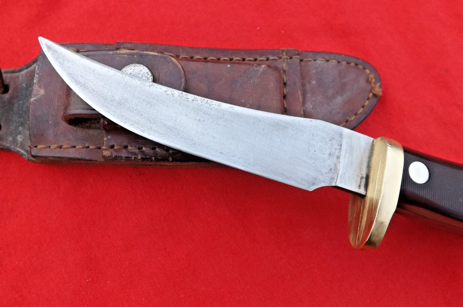 Vintage USA Schrade 160 Mountain Lion 160OT Old Timer Fixed Blade Knife N CASE