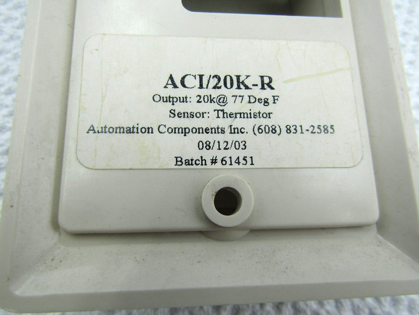 ACI/20K-R SENSOR THERMOSTAT