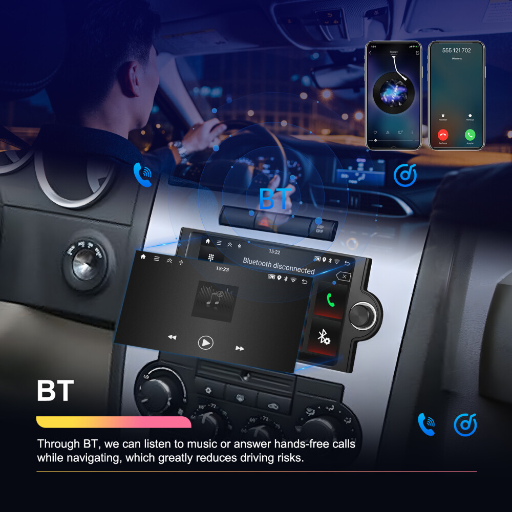 For 2006 2007 2008 DODGE RAM 1500 2500 3500 CarPlay Android 13 Radio GPS SWC