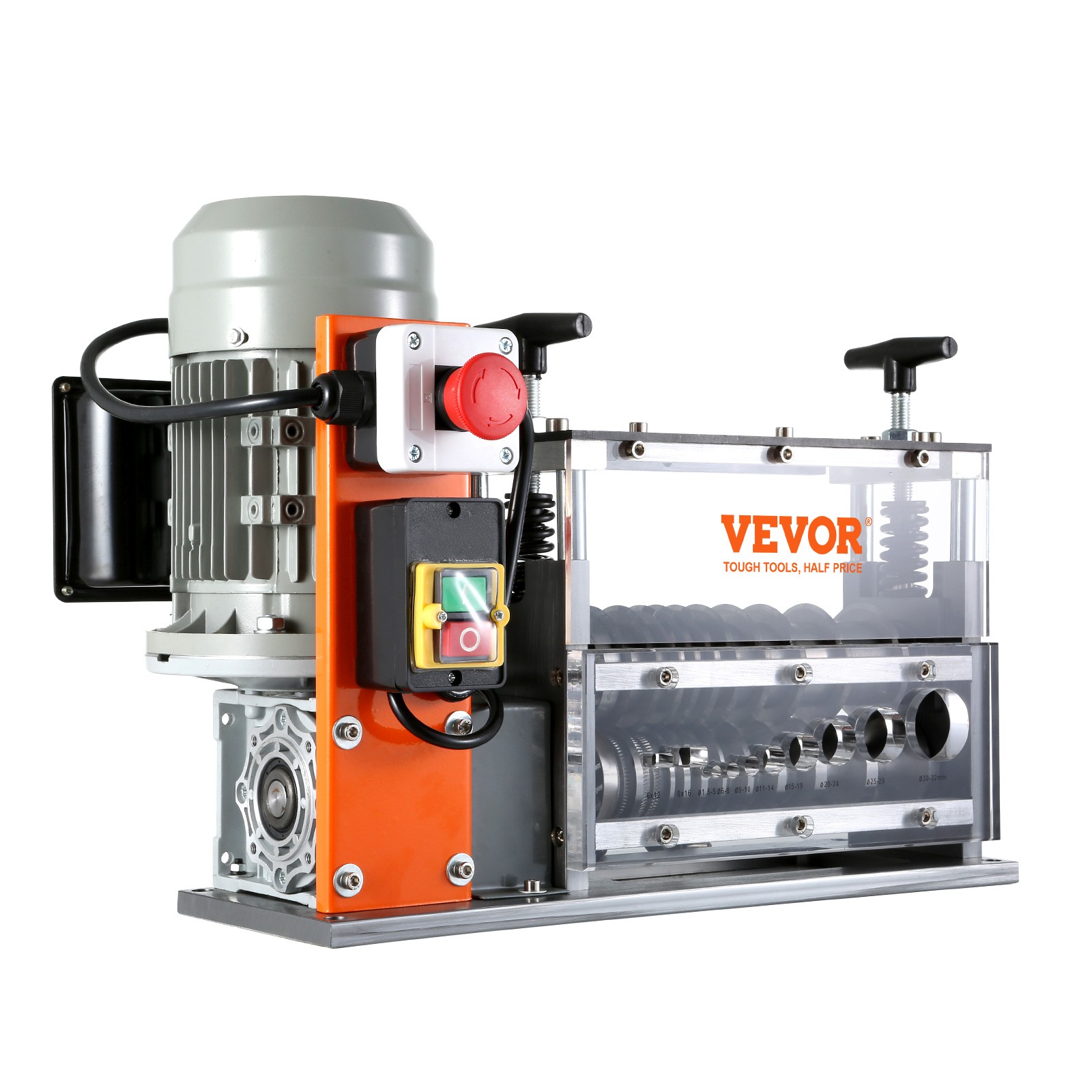 VEVOR Electric Wire Stripping Machine Copper Cable Stripper 0.06''-1.57'' Visual