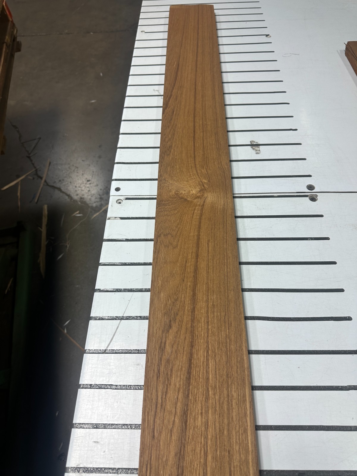 Teak Raw Wood Veneer 2 sheets 97" x 5.5'' 917Q