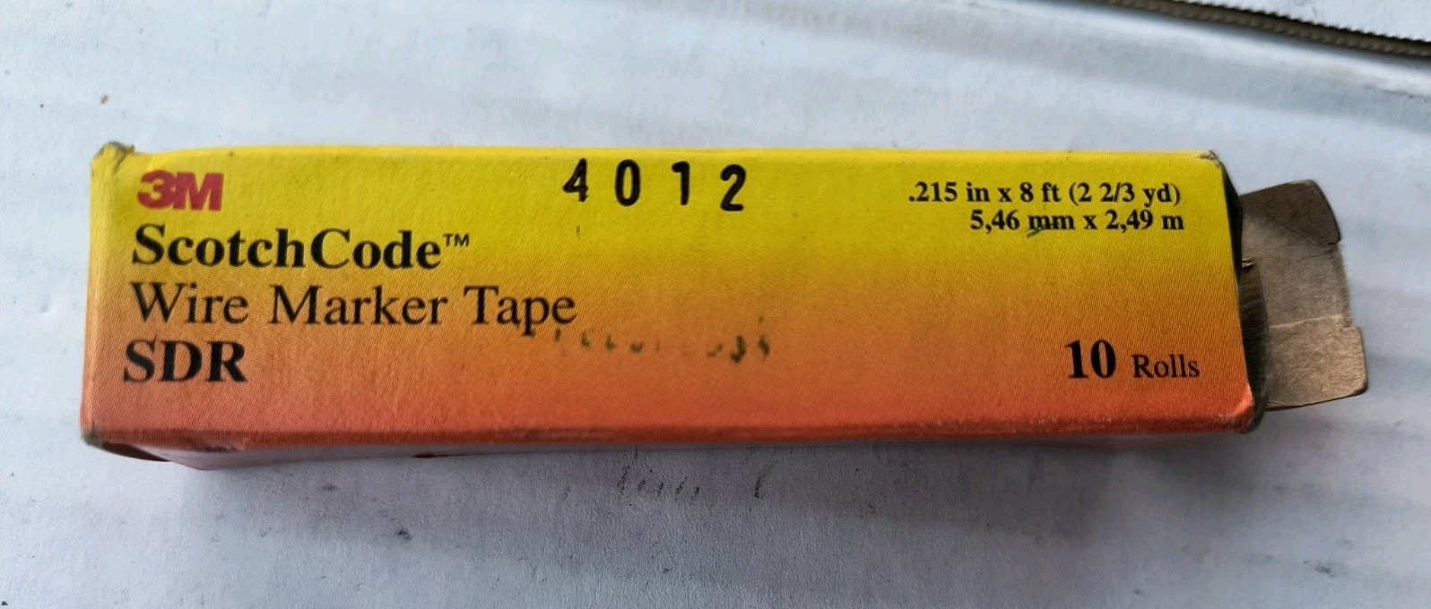 3M ScotchCode Wire Marker Tape SDR, Refill Roll, 10 Rolls, Numbers 0-9