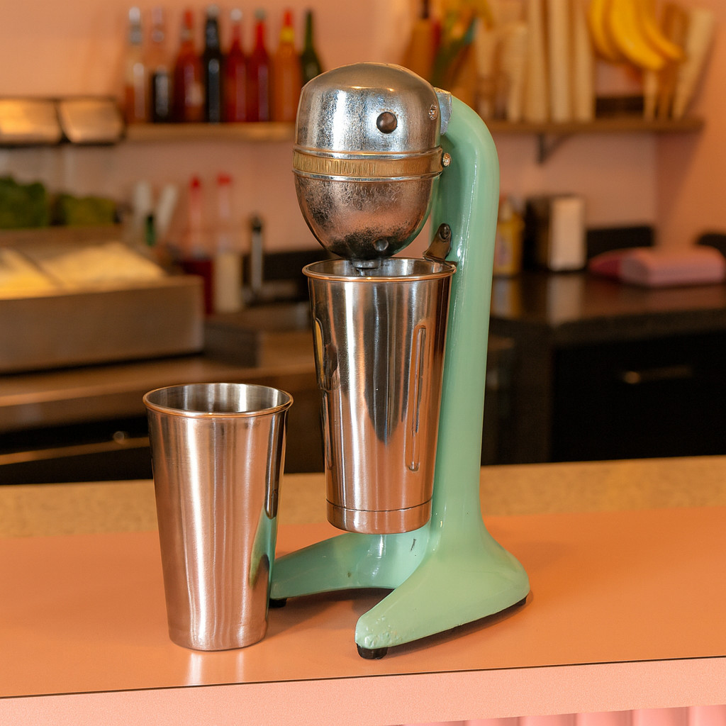 Hamilton Beach Model 33 Jadeite Green Milkshake Mixer  2 cups, WORKS