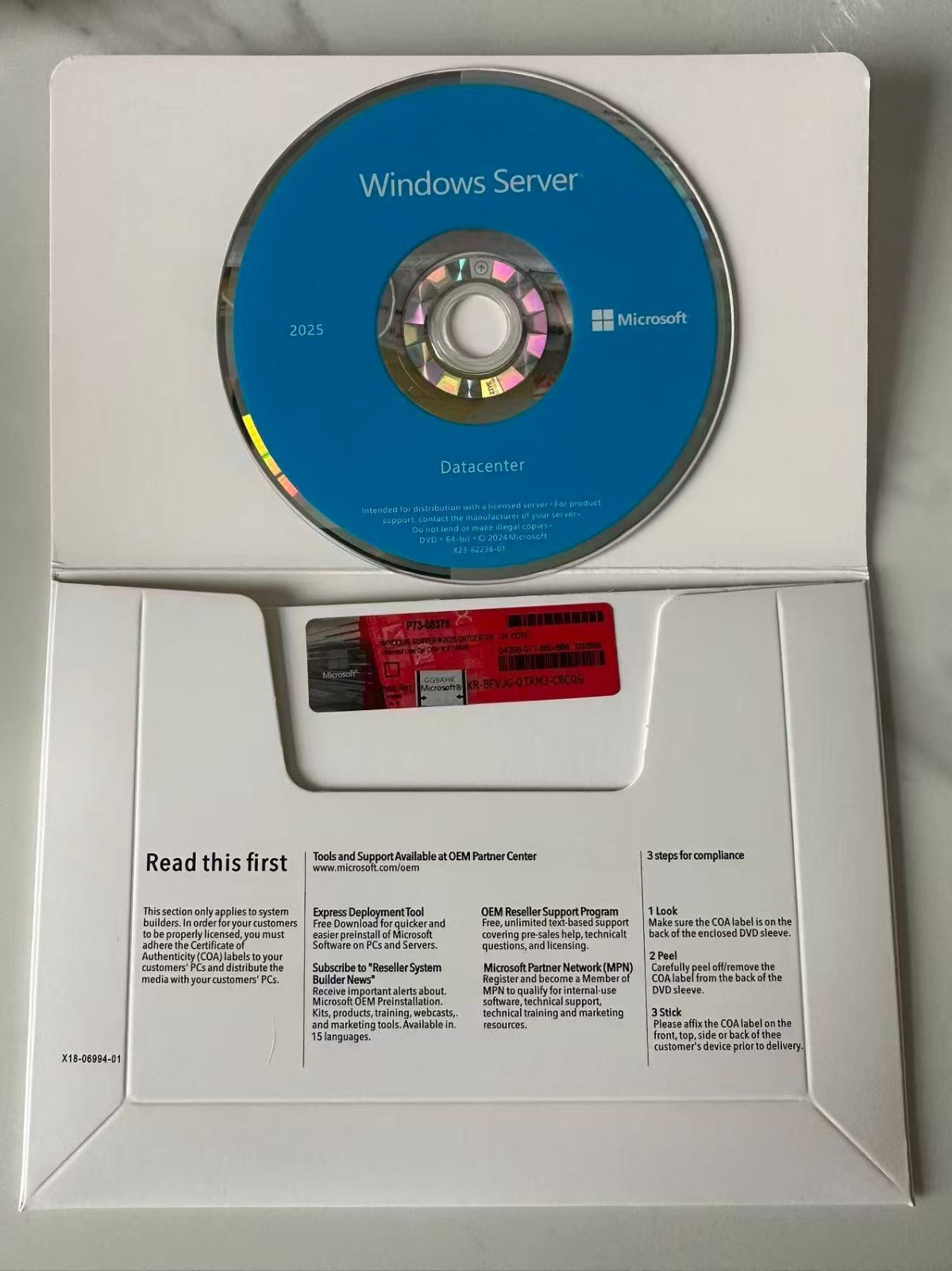 Windows Server 2025 Standard/Datacenter 64Bit 16/24 Core-Unlimited CALs With Key