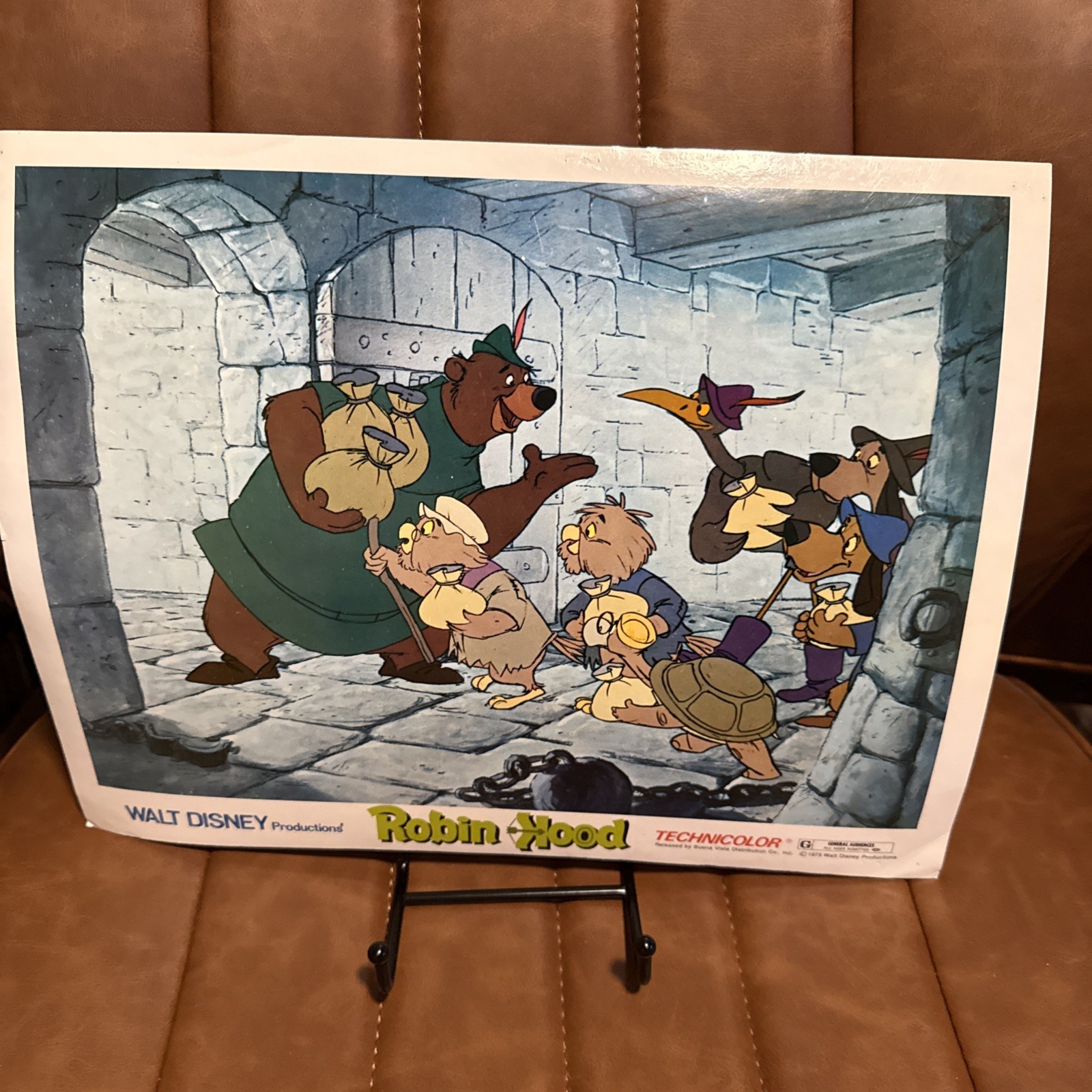 ROBIN HOOD Original US Lobby Cardd Walt Disney- 11x14- Set Of Two Cards