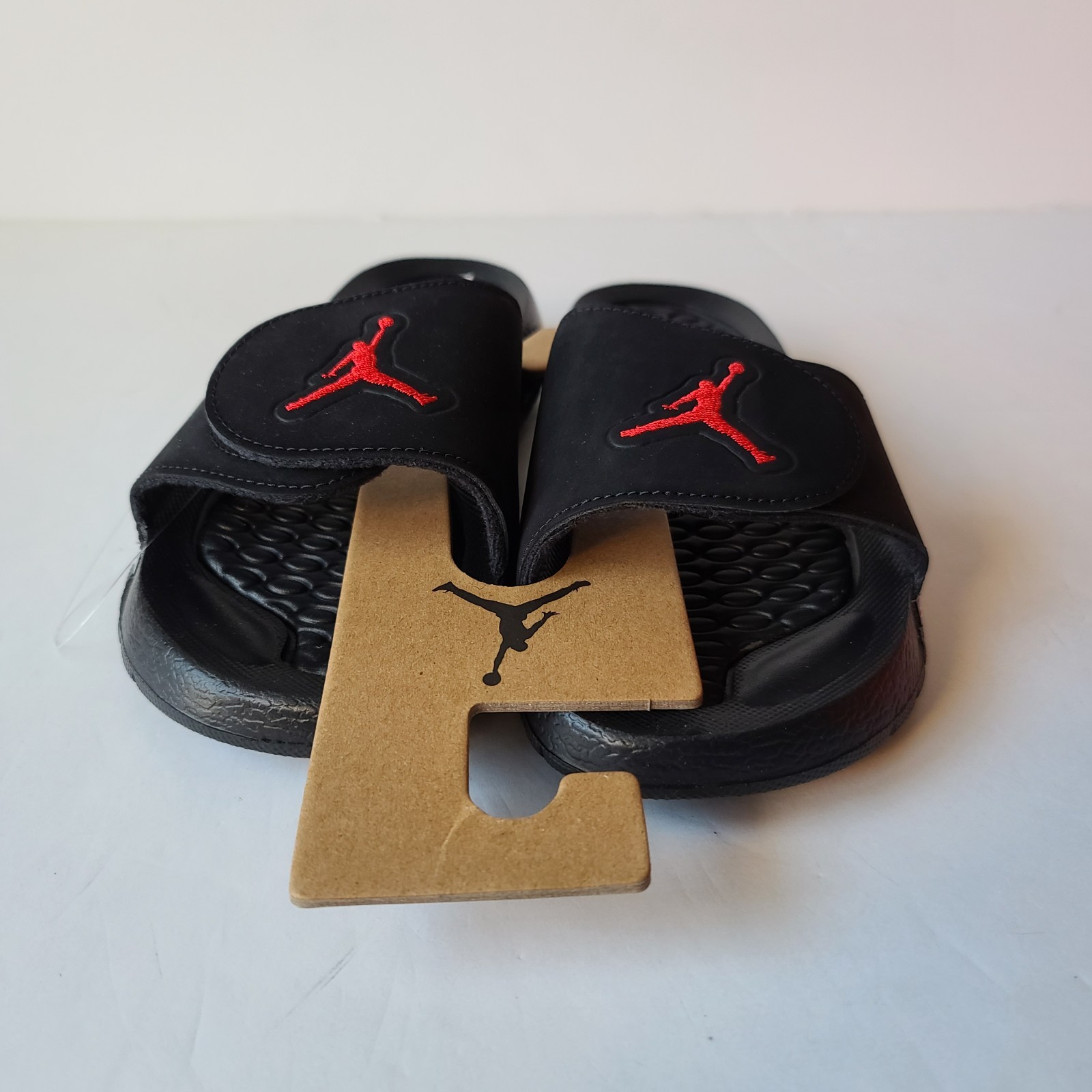 Air Jordan Hydro V Retro Black Fire Red Silver 555511-061 Youth Slides